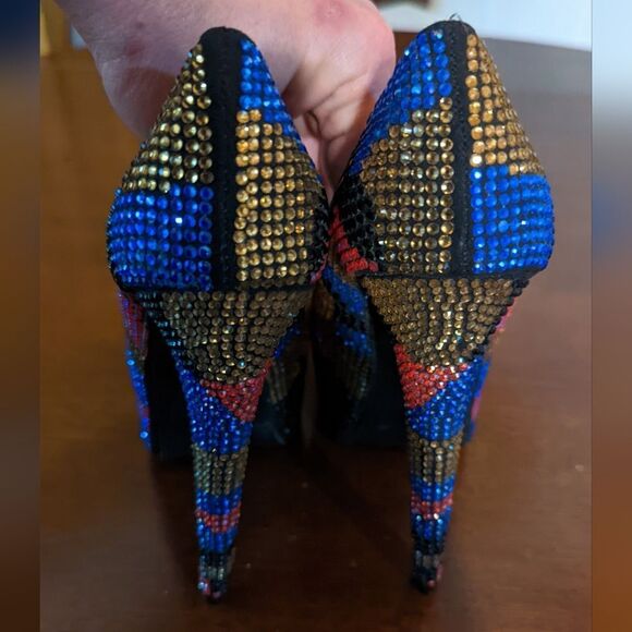 Steve Madden Shoes | Steve Madden Dyvinal Platform Jeweled Pumps 5.5 - Picture 6 of 10